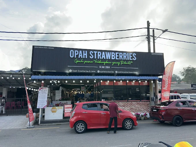 Opah Nasi Lemak Strawberry - 10 Kedai Nasi Lemak Cameron Highland | Alamat, Harga & Hidangan Istimewa Opah Nasi Lemak Strawberry