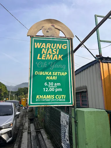 Warung Nasi Lemak Cik Yang - 10 Kedai Nasi Lemak Ipoh | Alamat, Harga & Hidangan Istimewa Warung Nasi Lemak Cik Yang