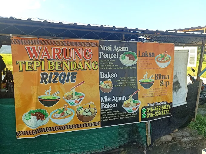 Warung Tepi Bendang Rizqie - 12 Kedai Makan Tengahari Balik Pulau | Alamat, Harga & Hidangan Istimewa Warung Tepi Bendang Rizqie